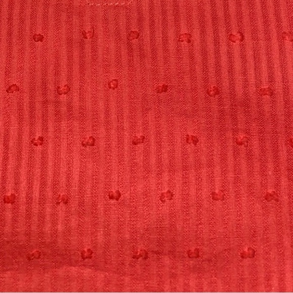 J.CREW FACTORY ruffle tank lined textured key hole button in back NEW size 10 - Picture 7 of 11